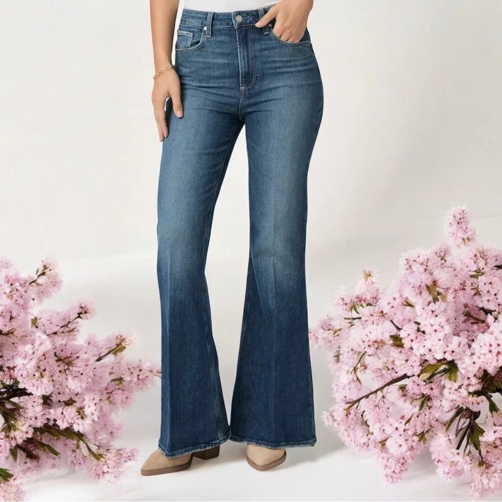 Paige Jeans Size 29 - Flare Denim Wash - Great for Jean Shorts - Marlow Cut - Picture 6 of 17